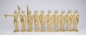 Солдатики из металла ОПИМ54-003 Солдатики столбики золотые, Оловянный парад - фото