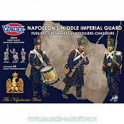 Сборные фигуры из пластика Средняя гвардия Наполеона BOX Victrix - фото