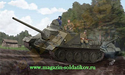 Сборная модель из пластика САУ Советский истребитель танков СУ-100, 1:16 Трумпетер