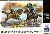 Сборные фигуры из пластика MB 35184 Британские и немецкие кавалеристы (1/35) Master Box - фото