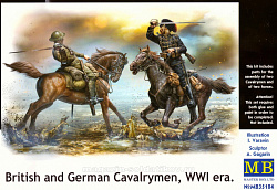 Сборные фигуры из пластика MB 35184 Британские и немецкие кавалеристы (1/35) Master Box