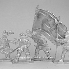 Фигурки из металла Набор солдатиков «Пешие испанцы», XVI век, 40 мм. Дополнение, Три богатыря