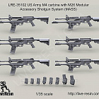 Аксессуары из смолы Карабин армии США M4 с подствольным дробовиком М26, 1:35, Live Resin