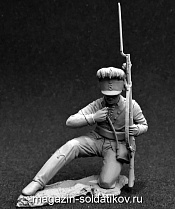 Сборная миниатюра из металла Егерь Л.-Гв. Измайловского полка, Россия 1786-97, 54 мм, Chronos miniatures - фото