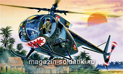 Сборная модель из пластика ИТ Вертолет OH-6 A Cayuse (1/72) Italeri