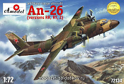 Сборная модель из пластика Антонов Aн-26 РР,РT,З военно-транспортный самолет Amodel (1/72) - фото