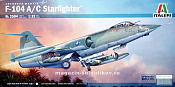 Сборная модель из пластика ИТ Самолет F-104 A/C Starfighter 1:32 Italeri - фото