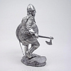 Миниатюра из олова Викинг с щитом и топором, 54 мм, Магазин Солдатики