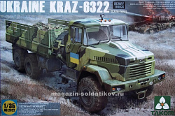 Сборная модель из пластика Украинский грузовик КрАЗ-6322 1/35 Takom