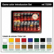 Набор модельных красок 16шт.: GAME COLOR BASIC SET Vallejo - фото