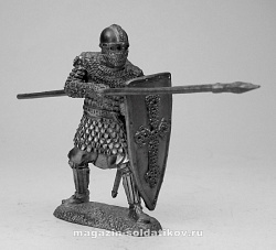 Тяжеловооруженный русский дружинник, XIII век, 54 мм, Солдатики Публия