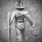 Сборная фигура из смолы Gladiator murmilon, 75 мм, Mercury Models