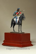 Сборная фигура из смолы SM 5424 Французский гусар в перестрелке на аванпостах, 1:35, SOGA miniatures - фото