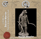 Сборная миниатюра из смолы Dacian Warrior, 75 mm (1:24) Medieval Forge Miniatures - фото