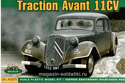 Сборная модель из пластика Traction 11CV Французский легковой автомобиль АСЕ (1/72)