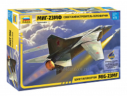 Сборная модель из пластика Советский истребитель-перехватчик МиГ-23МФ (1/72) Звезда