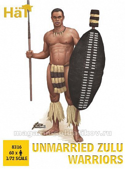 Солдатики из пластика Unmarried Zulu Warriors (1:72) Hat