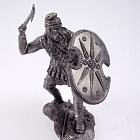 Миниатюра из олова Персидский воин с клевцом V в. до н.э. 75 мм, Солдатики Публия
