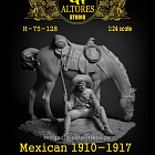 Сборная миниатюра из смолы Мексиканец 1910-1917 гг, 75 мм, Altores studio,
