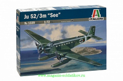 Сборная модель из пластика ИТ Самолет JU-52 3m FLOATPLANE (1/72) Italeri