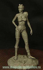 Сборная миниатюра из смолы POSTAPOCALYPTIC / ADVENTURER GIRL (1/35) Ant-miniatures - фото