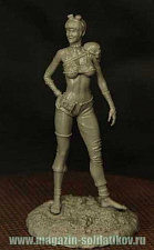 Сборная миниатюра из смолы POSTAPOCALYPTIC / ADVENTURER GIRL (1/35) Ant-miniatures - фото