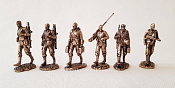 Фигурки из бронзы Солдаты группы «Центр», набор из 6 фигур, Магазин Солдатики - фото