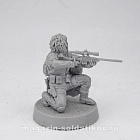 Сборная фигура из смолы Снайпер, серия «Наемники» 28 мм, ArmyZone Miniatures