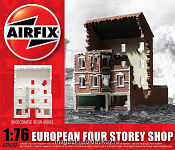 Сборная модель из пластика А Руины европ.4-х этажного магазина (1/76) Airfix - фото