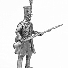 Миниатюра из олова 490 РТ Рядовой прусского добровольческого корпуса Марвица 1806 год, 54 мм, Ратник