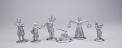 Сборные фигуры из металла Крестьяне, набор №1, 28 мм, Figures from Leon - фото