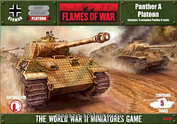 Сборная модель из пластика Panther A Platoon (15мм) Flames of War