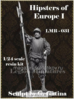 Сборная миниатюра из смолы Hipsters of Europe I, 75 мм, Legion Miniatures