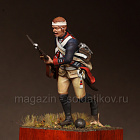 Сборная фигура из смолы SM 5403 Прусский мушкётер 1756-1763, 54 мм, SOGA miniatures