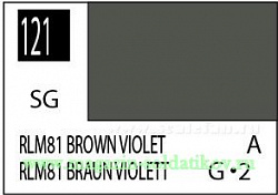 Краска художественная 10 мл. фиолетово-коричневая RLM81, полуглянцевая, Mr. Hobby