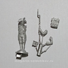 Сборная миниатюра из металла Фузилер заряжающий, в шляпе («приготовиться») Франция, 1802-1806 гг, 28 мм, Аванпост