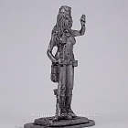 Миниатюра из олова 178 РТ Девушка с винтовкой, 54 мм, Ратник