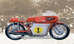 Сборная модель из пластика ИТМотоцикл MV Agusta 500cc «3 cillindri» 1967 (1/9) Italeri