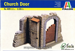 Сборная модель из пластика ИТ Аксессуары Church Door (1/35) Italeri