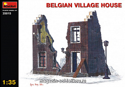 Сборная модель из пластика Бельгийский деревенский дом MiniArt (1/35)