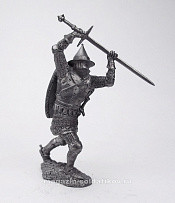 Миниатюра из олова Рыцарь, Великое княжество Литовское, XIV-XV вв. 54 мм, Солдатики Публия - фото