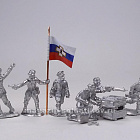 Фигурки из металла Ливенцы. Элитные подразделения Белых Армий, 28 мм, набор из 20 фигур