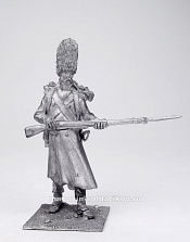 Миниатюра из олова Французский карабинер (отступление из России), 54 мм, Магазин Солдатики - фото