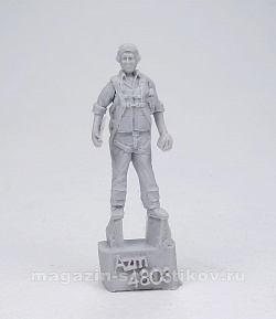 Сборная фигура из смолы Пилот US Navy, 1:48мм, ArmyZone Miniatures