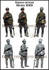 Сборная фигура из смолы ЕМ 35230 Немецкий офицер 1943 г. 1:35, Evolution - фото