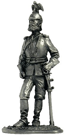 Миниатюра из металла 031. Русский офицер лейб-гвардии конного полка, 1910 г. EK Castings