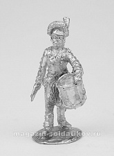 Сборные фигуры из металла Барабанщик армейских полков 1783-96 гг. 28 мм, Figures from Leon - фото