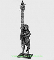 Миниатюра из олова Сигнифер преторианской когорты, 1 в н.э., 54 мм, Россия - фото