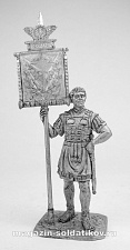 Миниатюра из олова 272. Римский знаменосец I-II в. н.э. 54 мм EK Castings - фото