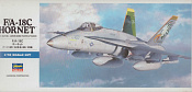 00438 Самолет Американский палубный истребитель F/A-18C Hornet 1/72 Hasegawa - фото